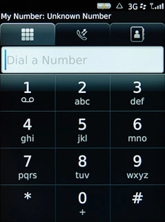 Press the keypad icon.