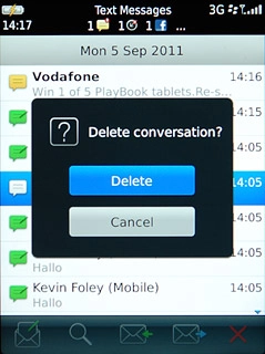 Press Delete to confirm.