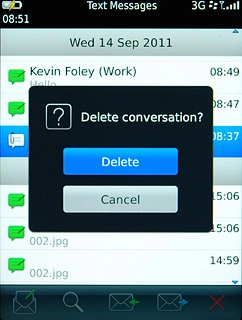 Press Delete to confirm.