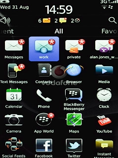 Press the required email account.