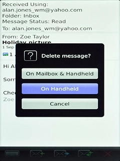 To keep a copy on the server:Press On Handheld.