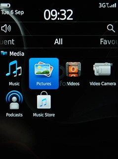 Press Pictures or Videos.Go to the required folder.