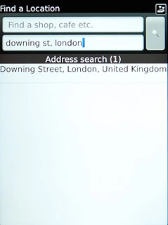 Press the required destination.