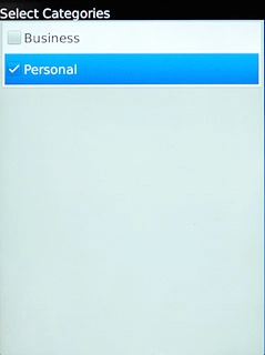 When the box next to the category is ticked (V), it's selected.