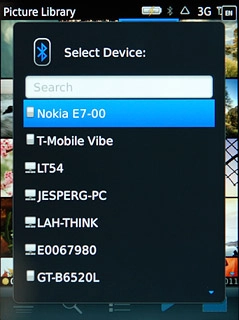 Press the required device.