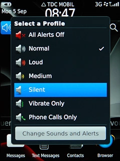 To turn off silent mode:Press another profile than Silent.