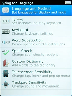 Press Language and Method.