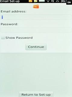 Press the field below Email address and key in your email address.