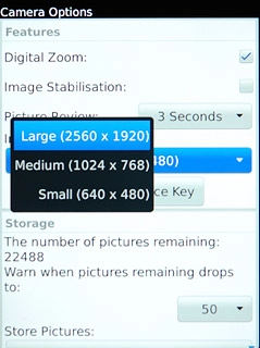 Press the required resolution.