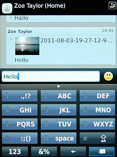 Press the send icon.