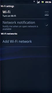 Press Wi-Fi to turn on Wi-Fi.