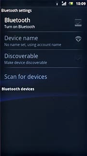 Press Bluetooth to turn Bluetooth on or off.