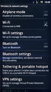 Press Bluetooth settings.