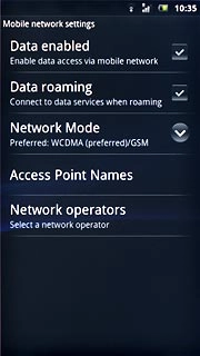 When the box next to the menu item is ticked (V), the function is turned on.