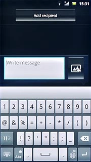 Press the required numbers to insert them.