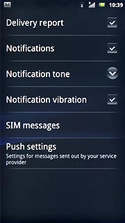 When the box next to the menu item is ticked (V), the function is turned on.
