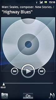 To go to the next audio file:Press arrow right.