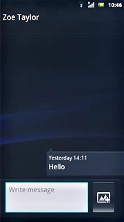 Press Write message.