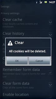 Press OK to confirm.