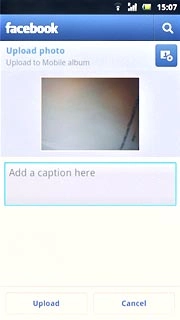 Key in text for the picture.Press Upload.