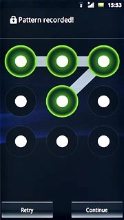 Press Continue.Repeat the selected phone lock code to confirm.