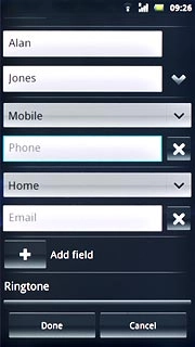 Press Phone and key in the required phone number.