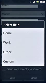 Press the required email type.