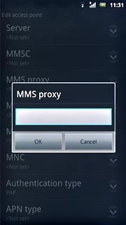Key in 10.202.002.060 and press OK.