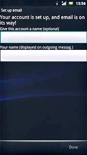 Press the field below Give this account a name (optional) and key in a name for your email account (such as Private or Work).