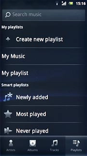 Press the required playlist.