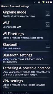Press Tethering & portable hotspot.