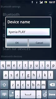 Key in the required name and press OK.