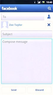 Press Compose message and write the required message.