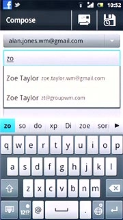 Press the required contact.