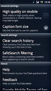 Press Clear search history.