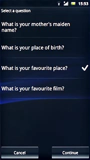 Press the required question.