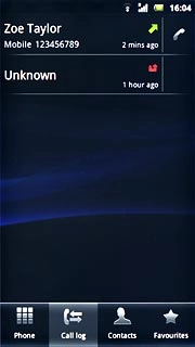 Press the call icon next to the required number.