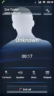 Make sure the call you want to end is active.Press End call.The active call is ended and the call on hold is automatically activated.