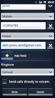 Press the drop down list below Ringtone.