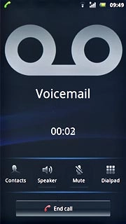 Press End call to end the call and return to standby mode.
