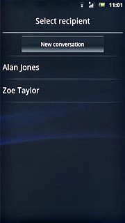 Press New conversation.