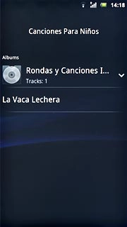 Press the required audio file.