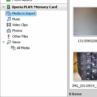 Press Media to Import below  on the left side of the screen.