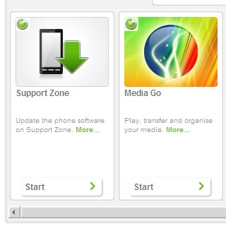 Press Start below Media Go.