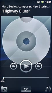 Press the library icon.