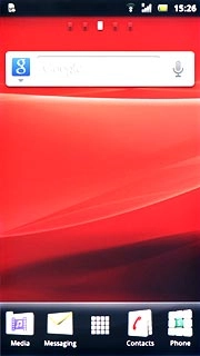 To return to the music player:Press the menu icon.