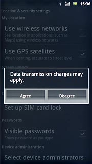 If you turn on the function:Press Agree.