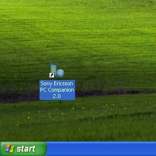 Start the program Sony PC Companion on your computer.Follow the instructions on the screen to establish a connection to your phone.