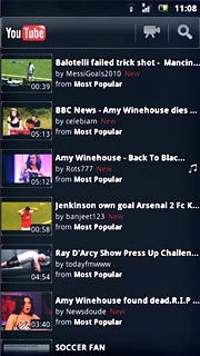 Press the search icon.