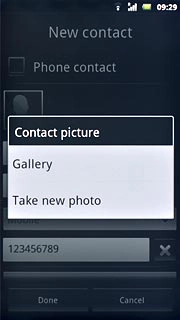 To use a saved picture:Press Gallery.